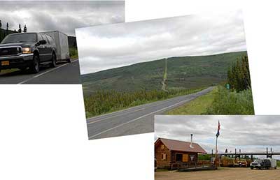 Driving north on the Haul Road, formally known as the Elliott Highway