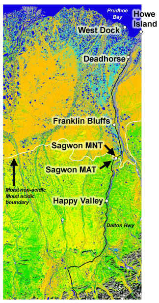 Kuparuk River Basin, Biocomplexity Project study sites