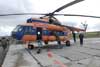 M-18 helicopter during a fuel stop at Seyakha.